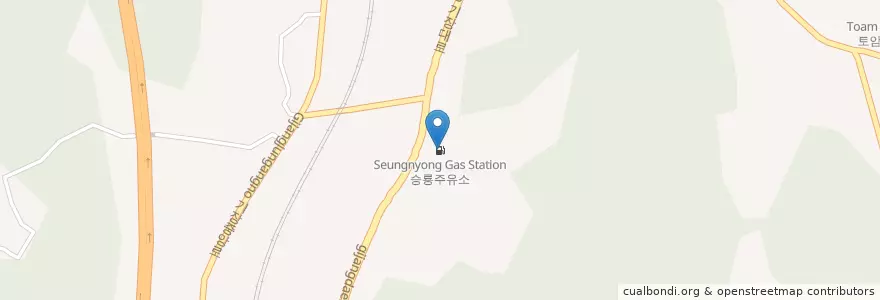 Mapa de ubicacion de Seungnyong Gas Station en South Korea, Busan, Gijang-Gun, Gijang-Eup.