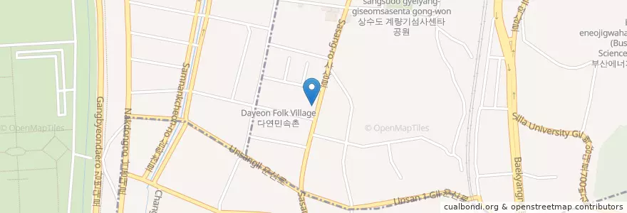 Mapa de ubicacion de 동남주유소 en 대한민국, 부산, 사상구, 덕포동.