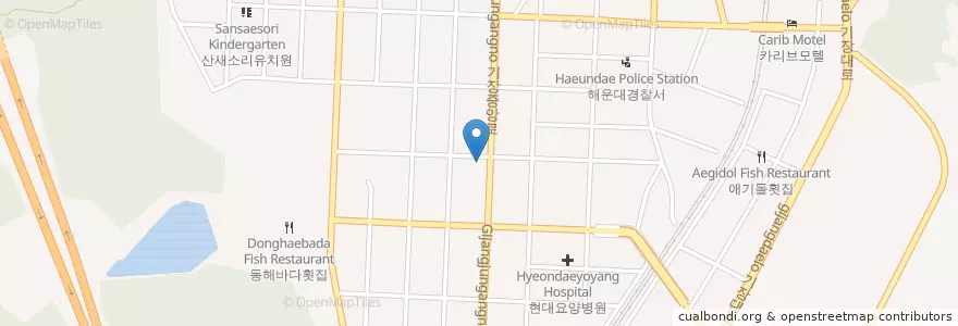 Mapa de ubicacion de 동광주유소 en 大韓民国, 釜山, 機張郡, 機張邑.