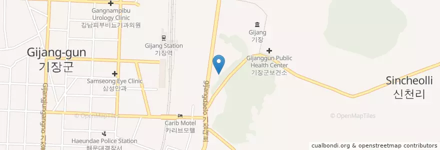 Mapa de ubicacion de 동양주유소 en 韩国/南韓, 釜山, 機張郡, 기장읍.