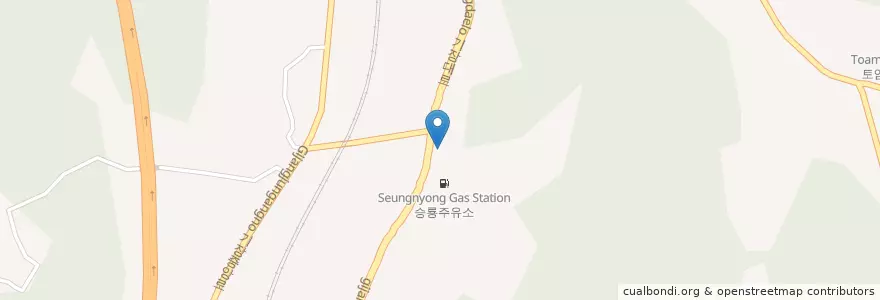 Mapa de ubicacion de 승룡주유소 en 대한민국, 부산, 기장군, 기장읍.