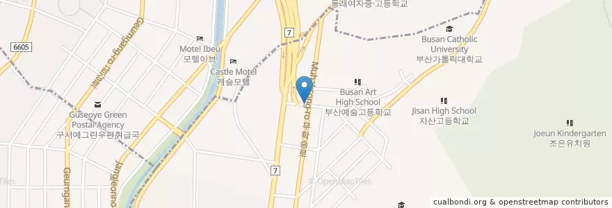 Mapa de ubicacion de 영풍주유소 en Corea Del Sur, Busan, 금정구, 부곡동.