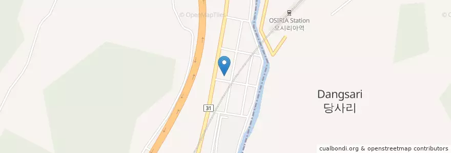 Mapa de ubicacion de 동남주유소 en 대한민국, 부산, 해운대구, 송정동, 기장읍.