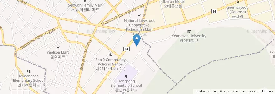 Mapa de ubicacion de Goryeo Gas Station en South Korea, Busan.