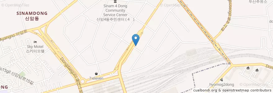 Mapa de ubicacion de 일진주유소 en 韩国/南韓, 大邱, 東區.