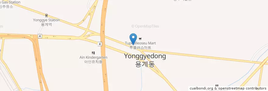 Mapa de ubicacion de 한대동부주유소 en Corea Del Sud, Daegu, 동구, 안심동.