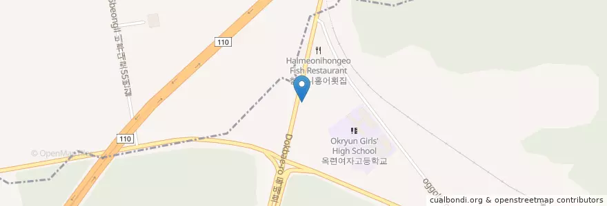 Mapa de ubicacion de 태평주유소 en 대한민국, 인천, 미추홀구, 옥련동.