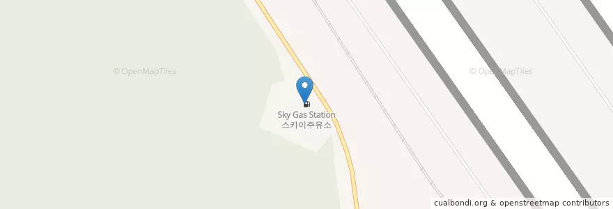 Mapa de ubicacion de 스카이주유소 en كوريا الجنوبية, إنتشون, 중구, 용유동.