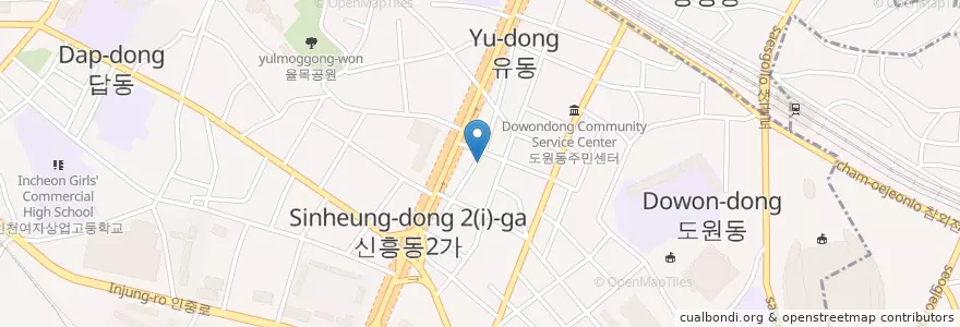 Mapa de ubicacion de 태광이동주유소 en 韩国/南韓, 仁川廣域市.