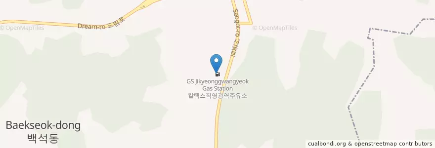 Mapa de ubicacion de GS칼텍스직영광역주유소 en 대한민국, 인천, 서구.