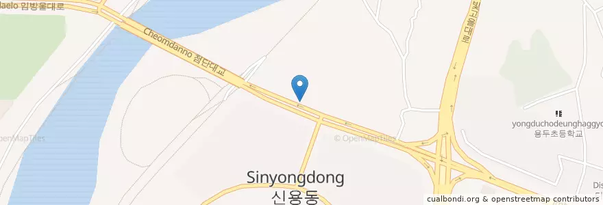 Mapa de ubicacion de GS신용주유소 en Zuid-Korea, Jeollanam-Do, Gwangju, 북구.