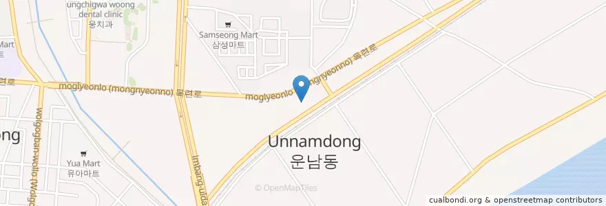 Mapa de ubicacion de 목련마을주유소 en Coreia Do Sul, Jeolla Do Sul, Gwangju, 광산구.
