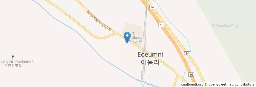 Mapa de ubicacion de 직영 언양고속셀프주유소 en Korea Selatan, 울산, 울주군.
