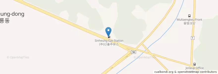 Mapa de ubicacion de (주)신흥주유소 (Sinheung Gas Station) en Korea Selatan, Gyeonggi, 파주시, 금촌1동.