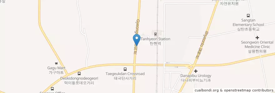 Mapa de ubicacion de Daeseongilsan Gas Station en South Korea, Gyeonggi-Do, Goyang-Si, 일산서구.
