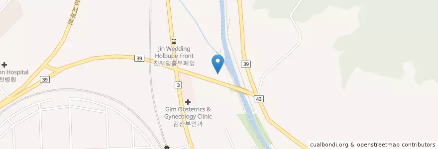 Mapa de ubicacion de Gongjin Gas Station en South Korea, Gyeonggi-Do, Uijeongbu-Si.