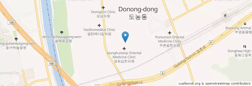 Mapa de ubicacion de 삼호에너지도농주유소 en 대한민국, 경기도.