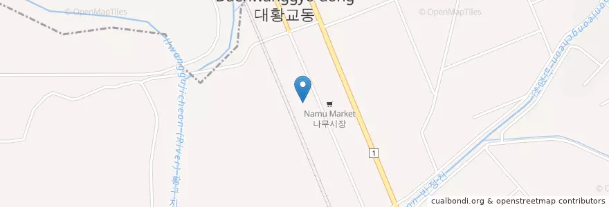 Mapa de ubicacion de GS815주유소 en Korea Selatan, Gyeonggi, 화성시.