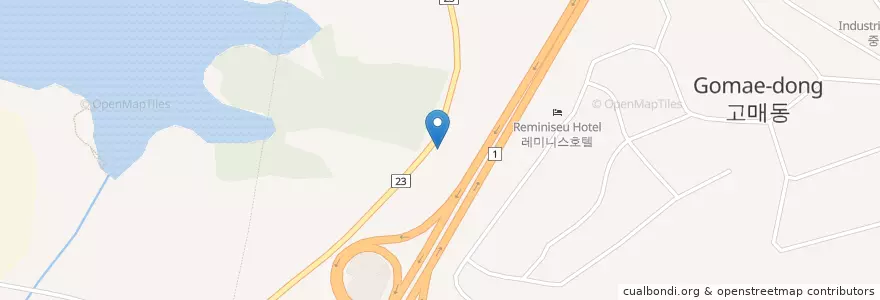 Mapa de ubicacion de 기흥하이웨이주유소 en Corea Del Sud, Gyeonggi, 용인시, 기흥구.
