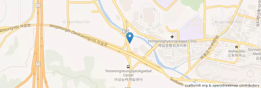 Mapa de ubicacion de 에스케이구성주유소 en Corea Del Sud, Gyeonggi, 용인시, 기흥구.