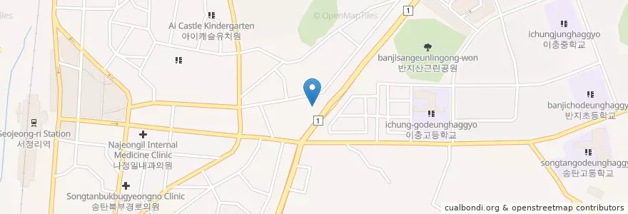 Mapa de ubicacion de 장안주유소 en 대한민국, 경기도, 평택시.