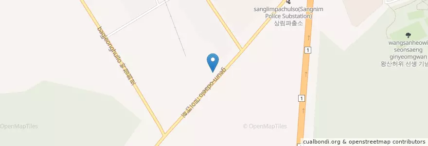 Mapa de ubicacion de Sangmosimin Gas Station en South Korea, Gyeongsangbuk-Do, Gumi-Si.