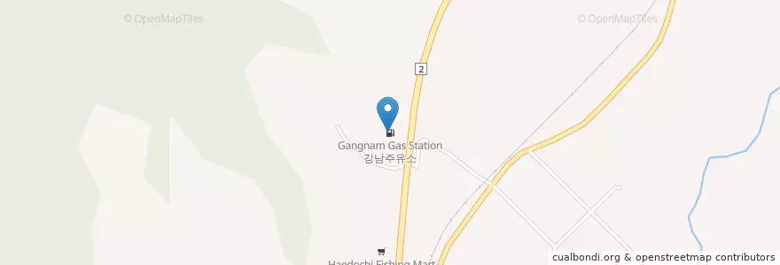 Mapa de ubicacion de 강남주유소 en 대한민국, 전라남도, 순천시.
