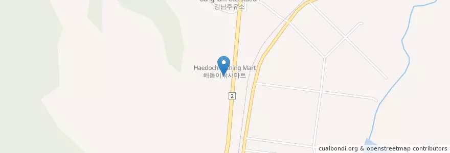 Mapa de ubicacion de 금양서천제2주유소 en Südkorea, Jeollanam-Do, 순천시.
