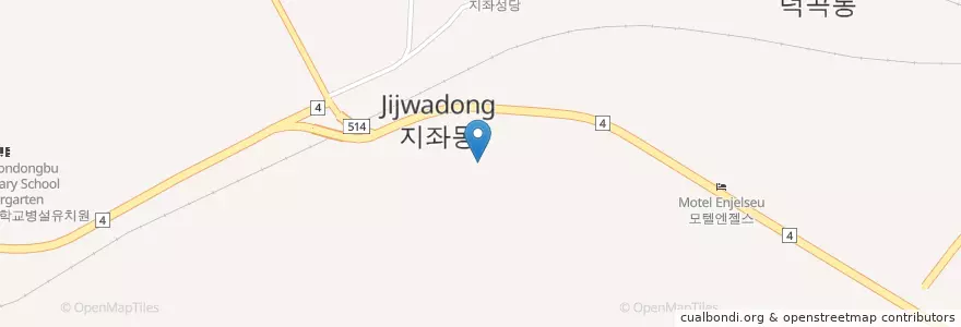 Mapa de ubicacion de 문성중학교 en Güney Kore, 경상북도, 김천시.