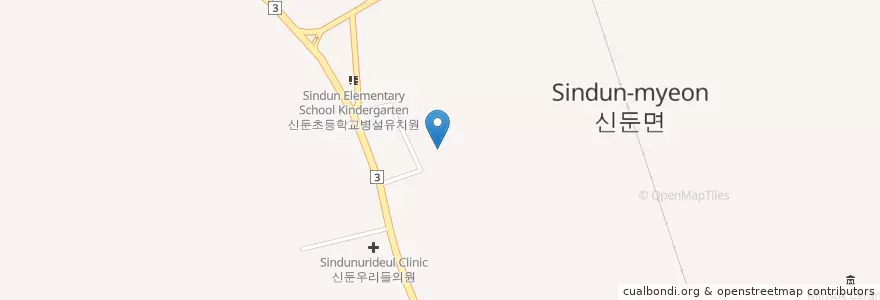 Mapa de ubicacion de 신둔초등학교 en Corée Du Sud, Gyeonggi, Icheon.