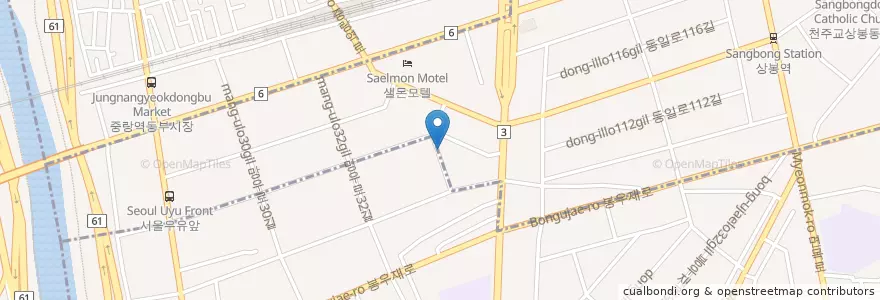 Mapa de ubicacion de 동해회집 en 대한민국, 서울.