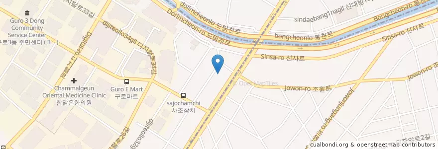 Mapa de ubicacion de 우도회집 en Corea Del Sur, Seúl.