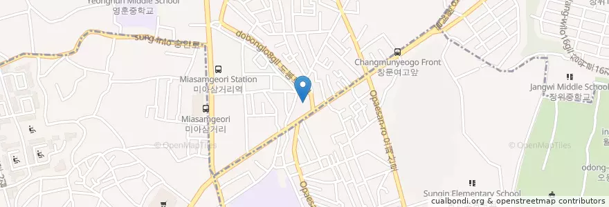 Mapa de ubicacion de 한국회집 en Corea Del Sud, Seul, 성북구.