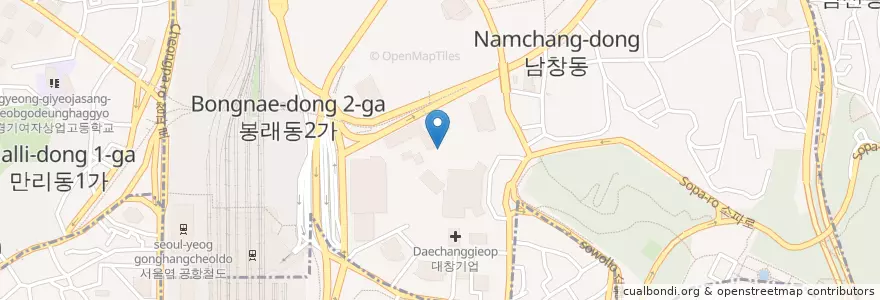 Mapa de ubicacion de 한바다회집 en کره جنوبی, سئول, 중구.