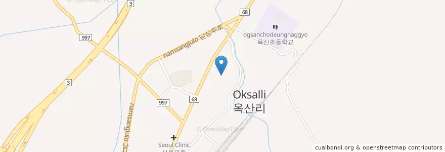 Mapa de ubicacion de 달무리회집 en Südkorea, Gyeongsangbuk-Do, 상주시.