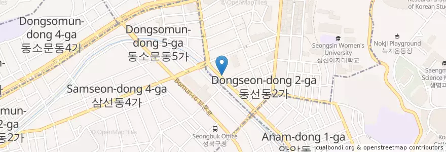 Mapa de ubicacion de 구룡포전어횟집 en Südkorea, Seoul, 성북구.