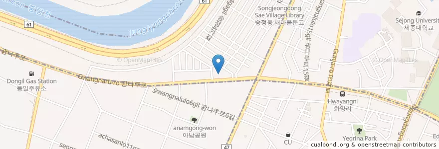 Mapa de ubicacion de 남해횟집 en Corée Du Sud, Séoul, 성동구, 성수2가3동.