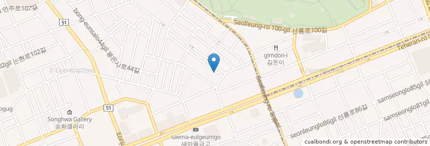 Mapa de ubicacion de Donghae Fish Restaurant en South Korea, Seoul, Gangnam-Gu, 역삼동, Yeoksam 1(Il)-Dong.