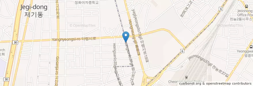 Mapa de ubicacion de 섬마을횟집 en کره جنوبی, سئول, 동대문구, 청량리동, 청량리동.