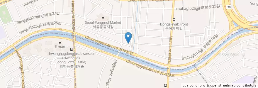 Mapa de ubicacion de 신설홍어횟집 en Korea Selatan, 서울, 성동구.