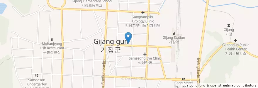 Mapa de ubicacion de 몽실횟집 en Korea Selatan, 부산, 기장군, 기장읍.