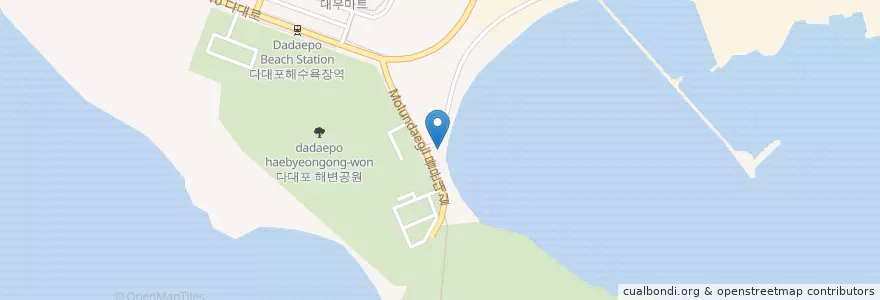 Mapa de ubicacion de 다대횟집 en Zuid-Korea, Busan, 사하구, 다대동.