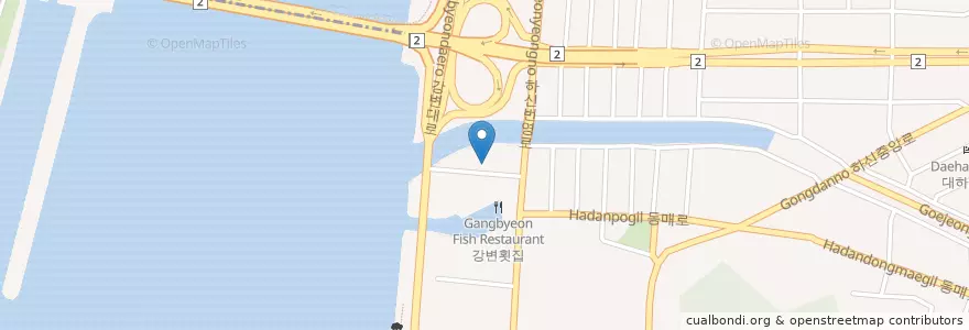 Mapa de ubicacion de 가락횟집 en Coreia Do Sul, Busan, 사하구.