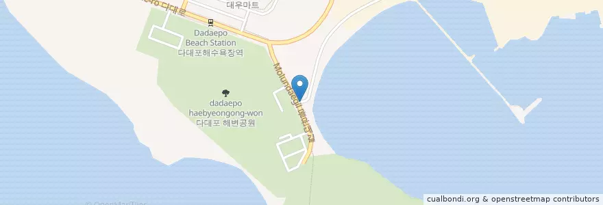 Mapa de ubicacion de 포항횟집 en Corée Du Sud, Busan, 사하구, 다대동.