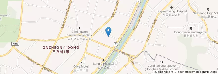 Mapa de ubicacion de 다도횟집 en Südkorea, Busan, Dongnae-Gu.