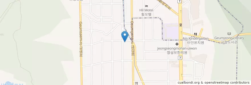 Mapa de ubicacion de 선미횟집 en 大韓民国, 釜山, 金井区, 南山洞.