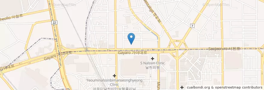 Mapa de ubicacion de 희락횟집 en Zuid-Korea, Busan, 부산진구, 부전동.