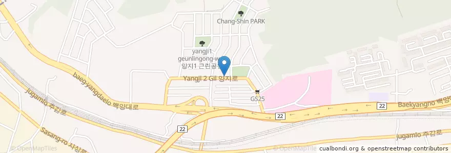 Mapa de ubicacion de 거북횟집 en 대한민국, 부산, 사상구, 주례동.