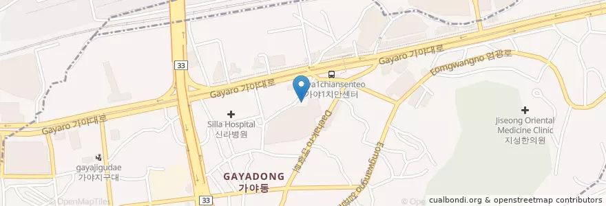 Mapa de ubicacion de Ilsong Fish Restaurant en South Korea, Busan, Busanjin-Gu, Gaya-Dong.