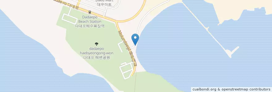 Mapa de ubicacion de 삼미횟집 en Südkorea, Busan, Saha-Gu, Dadae-Dong.